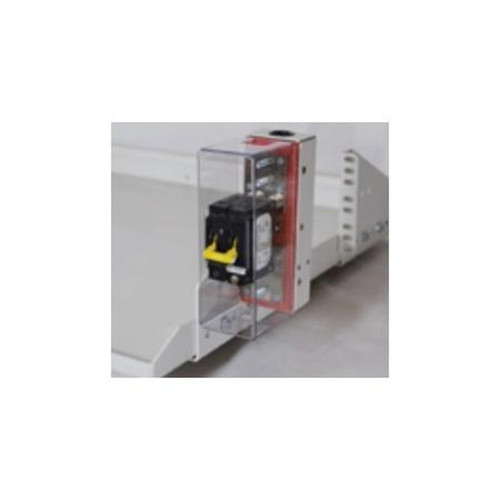 GE CC109149778 CRITICAL POWER 200A Battery Disconnect Breaker Assembly Equipped with 10 Ft of 2/0 Gauge Red and Black Wire.J2008002L008