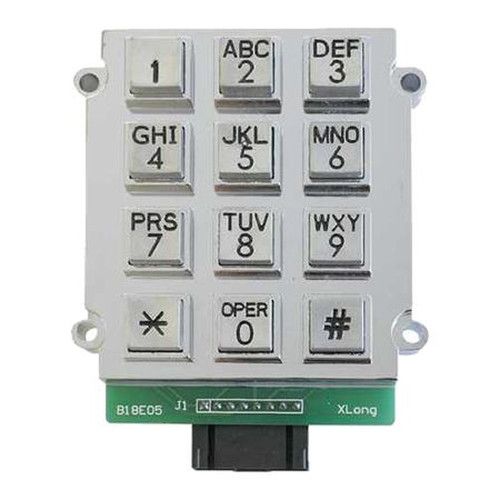 GAI-TRONICS 51035-005A Steel Keypad, Stainless Steel for Industrial Telephones