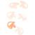 Motorola RLN4763A Small Clear Custom Earpiece For The Left Ear