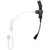 Impact AT-2 Quick Disconnect Coiled Clear Acoustic Tube, Earbuds, Transducer, and Clothing Clip for Gold Series