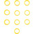 Motorola 32012144002 Yellow Antenna ID Bands (10-pack)