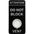 Motorola 54012316001 Replacement Ventilation Label