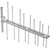 COMPROD 638-70 138-174 Mhz, VHF Log Periodic Antenna,8.0 Dbd Gain