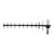 KP KP-960SPY13 PERFORMANCE 880 Mhz to 960 Mhz Yagi Antenna, 13 Dbi, 36in LMR400 Pigtail Coax with Type N Female Connector, Adjustable Polarization