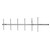 MAXRAD MYA1506K 150-174 Mhz 6 Element VHF Yagi Antenna.10.2dB Gain, 300 Watt.Field Tunable.Direct UHF Female Term.Includes Mounting Hardware