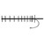 PCTEL BMYD806M BLUEWAVE 806-896 Mhz, 12 Dbd Gain Yagi Antenna.11 Element, 200 Watts.N Female Connector with 2 Ft.Pigtail.Includes Mounting