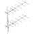 SINCLAIR SY2062-SF3SNM(E) 157-164 Yagi Directional, Dual Array, Extended Boom Mount, 12dBd Gain.DC Ground.Clamp001 Mounting Hardware.Mounting Pipe