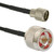 WIRELESS RG58NMMUM-3 SOLUTIONS 3' RG58 Jumper.Made of RG58 with N Male (36421) and MINI UHF Male (43139) on Each End