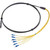 COMMSCOPE MHBD-F0A1A-0055M Hardened Multifiber Optical Connector (hmfoc) Cable Assembly, HMFOC Plug to 6 LC Duplex, 12-fiber, 55 Meters