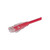 L-COM TRD695R-2 Premium CAT 6 Patch Cable, RJ45/ RJ45, Red 2 Ft