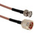 WIRELESS RG142PNMBM-2 SOLUTIONS Jumper Made W/ Double Shielded, RG142P Cable.2' Long with an Crimp N Male & BNC Male Crimp on the Other End