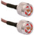 WIRELESS RG142PNMNM-2 SOLUTIONS Jumper Cable.Made of Double Shielded RG142P Cable.2' Long with an Crimp N Male Connector on Each End