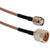 WIRELESS RG142PNMTM-3 SOLUTIONS Jumper.with Double Shielded RG142P Cable.3' Long Crimp N Male on One End TNC Male Crimp on the Other End