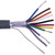 BELDEN 9540 Gray Audio and Computer Cable for RS232 Applic.24 Gage, 10 Stranded Cen- Ter Conductors, S-R PVC Insul.100% Shield Coveage.500 Foot