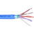 BELDEN 1585LC0061000 24AWG Solid Conductor, Blue Plenum Jacket, 4 Pair.UV resistant.1000 Ft Put Up.CAT 5E Rated, Spool Packaged.Limited Combustible