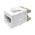 COMMSCOPE 760237652 Uniprise UKJ Series Keystone Modular Jack, RJ45, Category 6, T568A/ T568B, Unshielded, Without Dust Cover, White