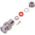 RF RFB-1100-2 INDUSTRIES BNC Male Connector for RG58/U, RG58A/U, RG141 and Ultralink Cable.Nickel Plated Body, Gold Pin.Solder Center Pin, Clamp on