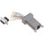 L-COM RS9EMI8F Shielded Modular Adapter, DB9 Female / RJ45 (8x8) Jack