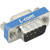 L-COM DMA060MF Slimline Null Modem Adapter, DB9 Male/female