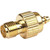 RFI RP-3408-1 Reverse Polarity SMA Female (jack) to Standard MMCX Male (plug).Gold Body & Gold Pin