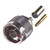 RF RP-1005-C INDUSTRIES N Male Crimp Plug, Reverse Polarity N,g,t for RG-58/U CBL GRP C