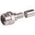 RF RFN-1006-49I INDUSTRIES N Male Connector for LMR400(R), CNT-400, 8214, 9913.White Bronze Body, Gold Center Pin.Solderless Center Conductor