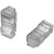 COMMSCOPE 6-555175-2 Modular Plug, 6P/6C, Shielded, Long Body, Round, 4.96 Mm Max Cable Jack Od, 6-position Category 3