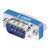L-COM DGB9M D Sub Connector Adapter, Standard D Sub, Plug, 9 Positions