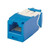 PANDUIT CJ688TG-BU UTP Jack Module.the Category 6, RJ45, 8-position, 8-wire, UTP Mini-Com Universal Jack Module Has TG-Style Termination and Is Blue