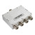 Microlab/fxr D4-75FN 694-2700 Wilkinson 4-way Power Splitter.<gt/>20dB Isolation.9dB Insertion Loss, 50W Nom.N Female Connectors