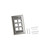 COMMSCOPE 760100883 M28SP-L 8-port Double Gang Stainless Steel Faceplate with Label