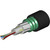 Commscope 0004DA8WF04NS 4 Fiber Singlemode Armored Cable 3.0 MM Subcables.Outdoor Armored Cable with a Black Jacket