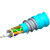 COMMSCOPE 760127910 Plenum Distribution Cable, Interlocking Aluminum Armored with Plenum Jacket, 24-fiber Single-Unit.Aqua Jacket