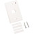 COMMSCOPE 108258427 L Type Flush Mounted Faceplate, One Port White