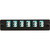 TII LG1-LC06DA-B TECHNOLOGIES Black Adapter Plate 6 Port OM3 LC Duplex Aqua