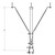 Nello 103024 12" Clearance Galvanized Wall Mount.Includes Upper and Lower Bracket.Support Mast Up to 1-3/4" O.d.Includes Four 1/4" X 2" Lag Screws