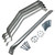 Nello 103024 12" Clearance Galvanized Wall Mount.Includes Upper and Lower Bracket.Support Mast Up to 1-3/4" O.d.Includes Four 1/4" X 2" Lag Screws
