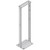 B-LINE SB556084XUFB BY EATON 7 Foot Equipment Rack.19" Wide with Universal Spacing.Heavy 3.5" X 6" Floor Angles.Self Supporting.Black Zinc Finish