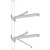 ROHN WM8D 8" Clearance Galvanized Wall Mount.Includes Upper and Lower Bracket.Will Support Mast Up to 2 1/4" O.d.and Installs Using Up to 5/16"