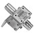 POLYPHASER IS-NEMP-C2 125-1000 Mhz Bulkhead NEMP Protector.Extra Long, Threaded N Female Connector on Equipment Side