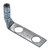 THOMAS 54852BEUBPH AND BETTS 90 Degree Copper Two-Hole Lug, Long Barrel,with Insp.Window Max 35kV, Wire Size #6 Awg, 1/4 Inch Bolt Size, 5/8 Inch