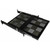 X-MARK 9013-1924 Heavy Duty Sliding Adjustable Shelf for 19" Rack, 24" Depth.4 Point Mounting.Shelf Is Vented and Color Is Black.Will Support Up to