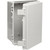BUD NBF-32316 INDUSTRIES Plastic Economy Outdoor NEMA Enclosure W/ Solid Door.Light Gray finish.Ext:11-51/64"Lx7-55/64"Wx5-7/64"H Int:11-11/64"L X