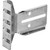 BUD BAS-5108 INDUSTRIES Recessed Slide Mounting Bracket.for Use with 3-piece When Chassis Width Is 2" Less Than Rack Width Brackets & Hardware to