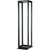 BUD DR-8092 INDUSTRIES Double Equipment Rack Made of 14 Gauge Steel.#12-24 on EIA Universal Spacing.Black Textured Finish.84" H X 20.25" W X 24" D
