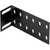 BUD CM-1223 INDUSTRIES Relay Rack Cable Bracket.Heavy Guage Steel Bracket Occupies 1U of Panel Space.Black Finish Includes All Mounting Hardware