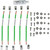 BURNDY BGRKTKA9KA5 Ladder & Tray Kit Includes: Ten (10) Pieces of KA6U Terminals, Five (5) Pieces 9in #6 AWG Conductor, Five (5) Ground Wire Labels,