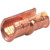 BURNDY YC2L12TN Cu Thin Wall C-Tap, Compression, #2 - #4 Awg(main), #4 - #12 Awg(tap), 600 V, Tin Plated