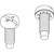 CHATSWORTH 40609-001 10/32 Cage Nut Screw 50 Pack
