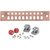 COMMSCOPE UGBKIT-0210 1/4" X 2" X 10" Universal Ground Bar.Made of Solid Copper with 10 Pairs of Universal 3/8" Hole Over 3/8" X 5/8" Slot.Wall or